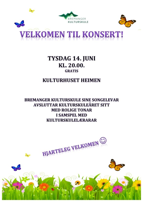 Velkomen til vokalkonsert